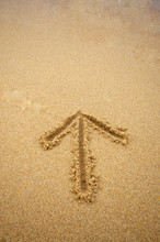 Arrow In Beach Sand