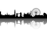 Fototapeta Londyn - London Silhouette