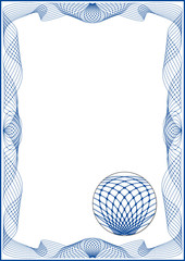 Aufkleber - Guilloche vector frame