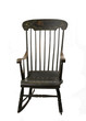 antique rocking chair on a white background