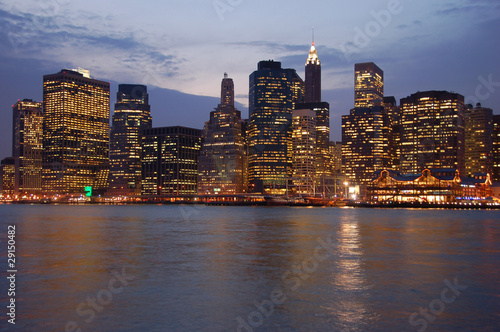 Obraz na płótnie canvas trzyczęściowy "tryptyk" Manhattan