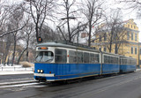 Fototapeta  - Old tram in Krakow