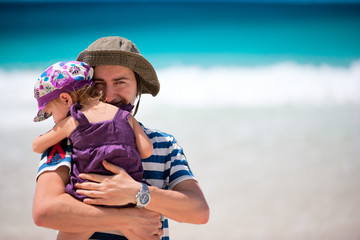 Father and daughter portrait