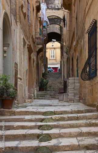 Tapeta ścienna Stara ulica valletta. 