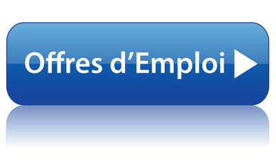 Wall Mural - Bouton OFFRES D’EMPLOI (recherche candidature cv job carrières)