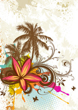 Tropical Abstract Background