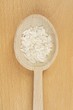 spoon with white rice