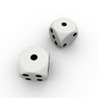 Dice numbers one and one