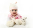 © blessings - Baby and bunnies