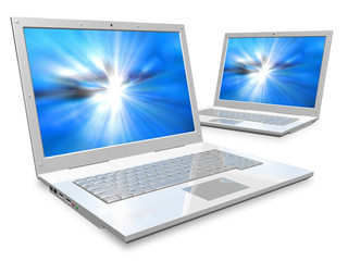 Poster - Laptops: networking and mobility concept