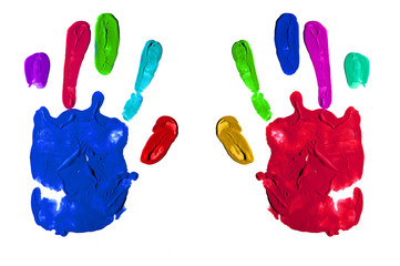 Sticker - handprints