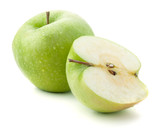 Fototapeta  - Ripe green apples