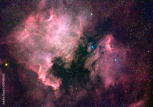 Board z aluminiowym obramowaniem Mgławica Ameryka Północna (ngc 7000)