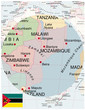 © juan35mm - Mozambique map africa world business success background