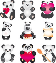 Panda. Vector Collection