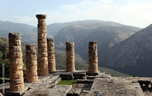 Board z aluminiowym obramowaniem Krajobraz kolumn delphi