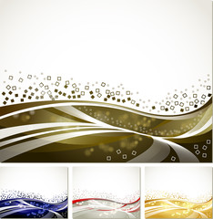 Fototapete - abstract background in four color various