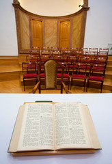 Interior of a small baptist church