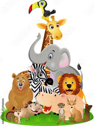 Fototapeta dla dzieci Animal cartoon