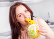 © LanaK - woman eating salad