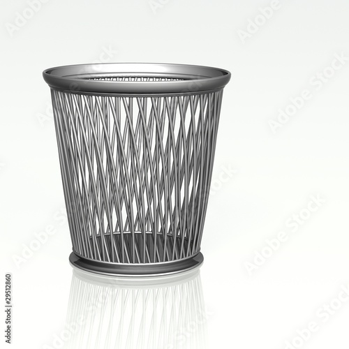Papierkorb - leer - 3d – Stock-Illustration | Adobe Stock