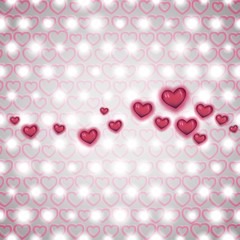 Wall Mural - Heart vector background