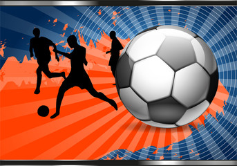 Wall Mural - Abstract background for design on a football theme