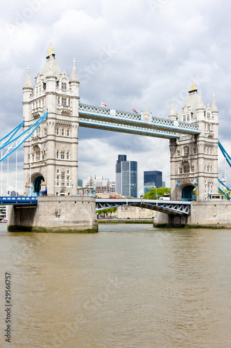 Plakat na papierze fotorealistycznym Tower Bridge, Londyn, Wielka Brytania