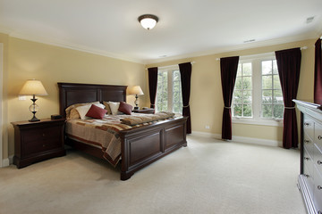 Sticker - Master bedroom with mahogany furniture