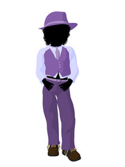 African American Teen Business Illustration