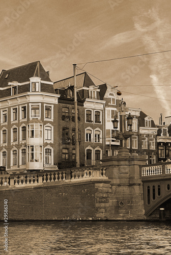 Obraz na płótnie canvas dwuczęściowy "dyptyk" Amsterdam