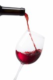 Fototapeta  - pouring red wine into glass