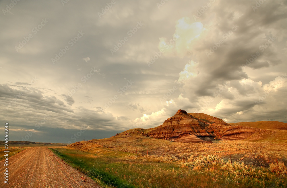 Castle Butte in Big Muddy Valley of Saskatchewan