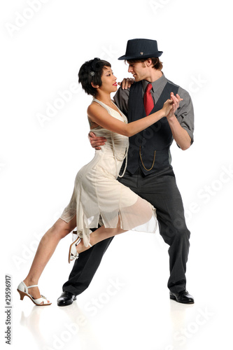 Obraz na płótnie canvas Para tańczy tango