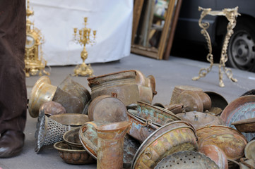 brocante : vieux cuivres