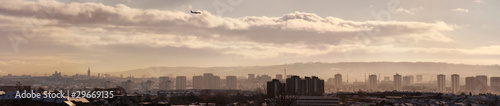 Board z aluminiowym obramowaniem Glasgow cityscape