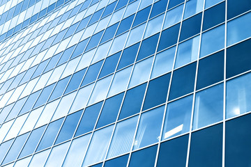 Sticker - transparent glass wall of office building