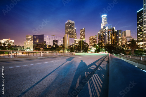 Fotoboard na płycie Los angeles w nocy