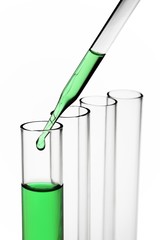 Wall Mural - test tubes and dropper