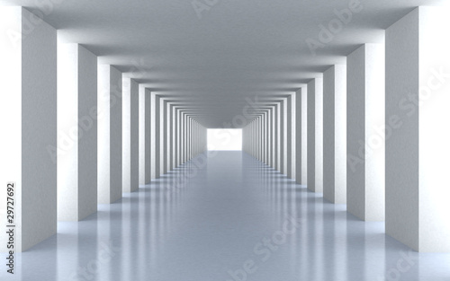 Fototapety przestrzenne  biale-swiatlo-tunelu-3d