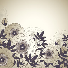 Wall Mural - Vector Floral background for design