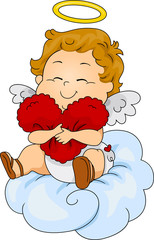 Sticker - Baby Cupid Pillow