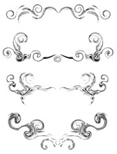 Collection Of Vector Swirl Elements