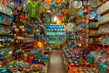 Grand Bazaar Shops In Istanbul.