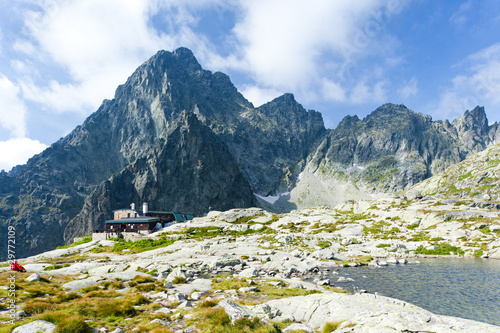 Board z aluminiowym obramowaniem Pięć spisów i domków teryho, wysokie tatry (vysoke tatry),