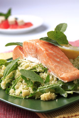 Poster - Salmon and couscous