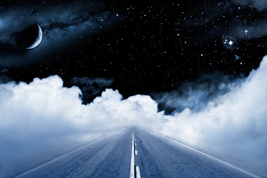 Fototapete - Road to the Galaxy