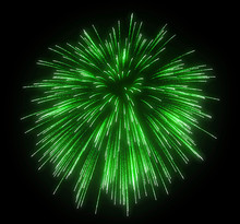 Celebration: Green Festive Fireworks