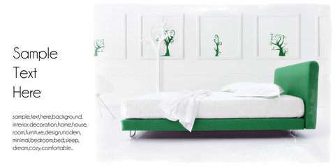 Wall Mural - minimal artistic bedroom backgorund