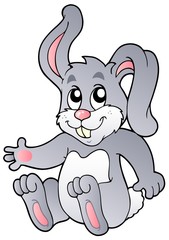 Sticker - Cute sitting bunny